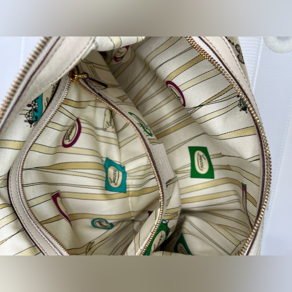 Gucci Biba Monogram Canvas Studded Hobo Bag - Picture 11 of 14